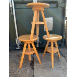 3x Screw Stools