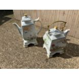 Pair of Teapots on Stands