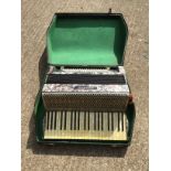 Cased Hohner Piano Accordion Tango IV