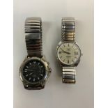 2x Gents Watches - Longines Automatic Admiral and Seiko Indicator Kinetic - Both Working