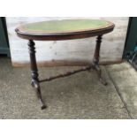 Mahogany Victorian Oval Table - L99cm x W57cm x H72cm