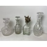 4x Decanters