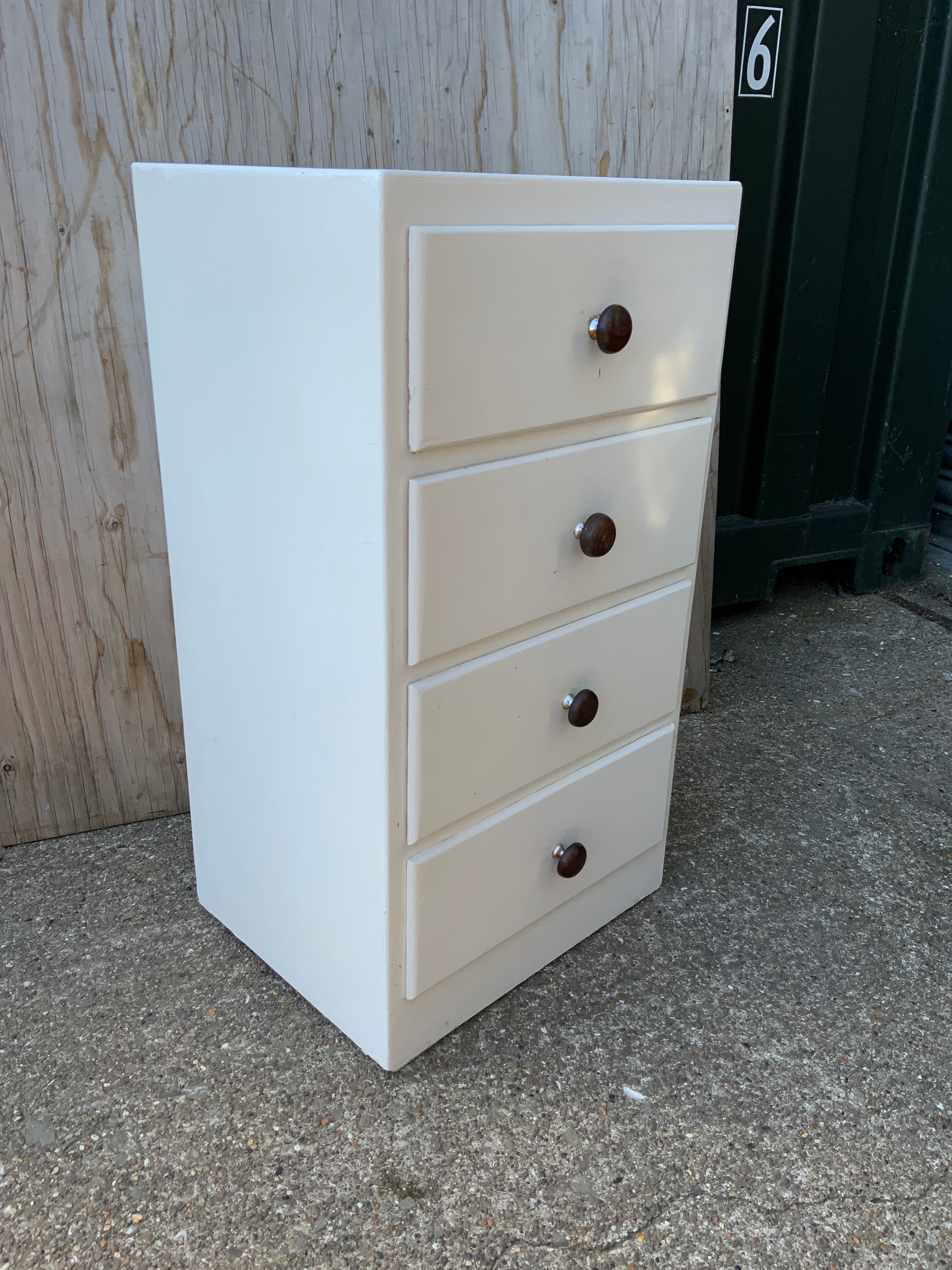 Painted Pine Four Drawer Chest of Drawers