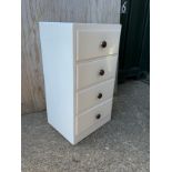 Painted Pine Four Drawer Chest of Drawers