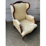 Mahogany Framed Armchair