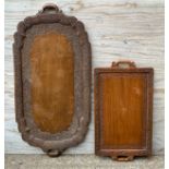 2x Decorative Wooden Trays