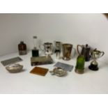 Platedware etc - Trophies, Tankards, Cigarette Cases and other