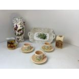 China - Vase, Dish, Susie Cooper Coffee Cups and Saucers etc