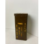 British Military Trip Wire Flare Tin Dated 1966