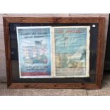 Wood Framed WWII Posters (Actual Posters 78cm x 56cm)