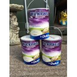 2x Full Tins and 1x Part Tin of Dulux Weathershield