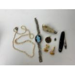 Costume Jewellery and Knife