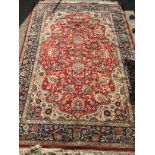Patterned Rug - Red Ground - 200cm x 360cm
