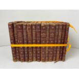 Set of 14x Leather Bound Volumes by Thackeray