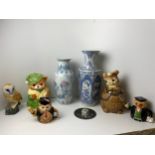 Large Ceramic Vases, Cookie Jars and Novelty Teapots