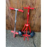 Pogo Stick and Golf Trolley