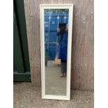 Painted Wood Framed Full Length Mirror