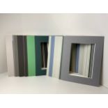 Approx 70x Bevel Cut Mounts - 16 x 12 Inches - Mixed Colours