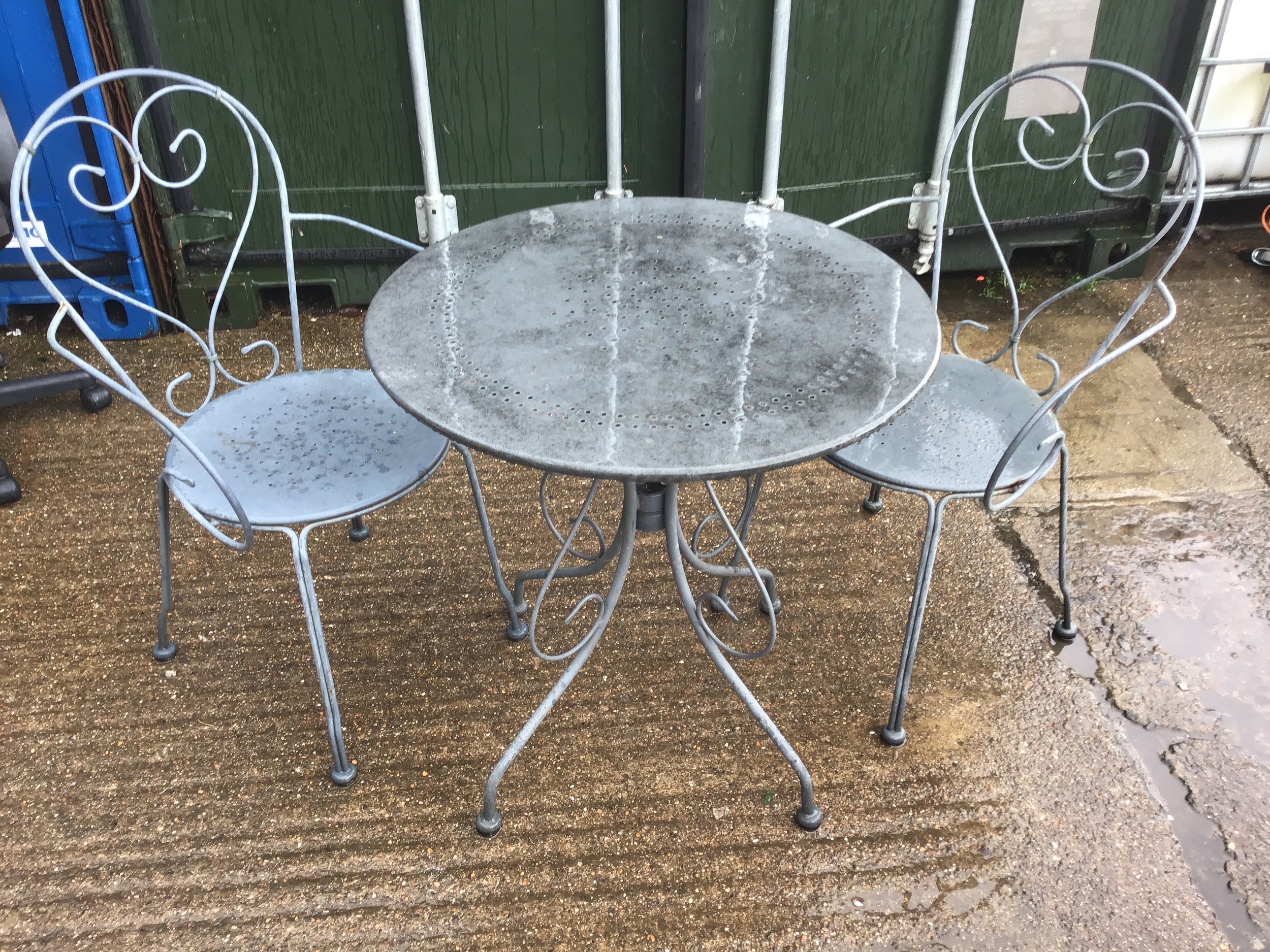 Metal Table and Chairs