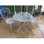 Metal Table and Chairs