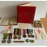 First and Second World War Medals and Related Ephemera First World Medals Marked 3 -7518 PTE.F.Bandy