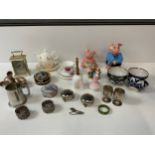 2x Wade Money Boxes, Silver Plated Ware and China etc