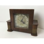 Rotherham Deco Mantel Clock, Platform Balance Movement - Working