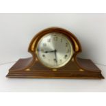 HAC German Art Nouveau Napoleons Hat Mantel Clock with Key