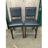 Pair of High Back Stool