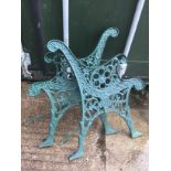 Pair of Metal Bench Ends