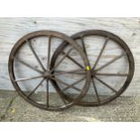 Georgian Carriage Wheels - 63cm Diameter