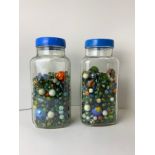 2x Sweet Jars of Marbles