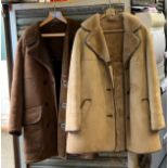 2x Men's Sheepskin Coats