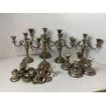 Plated Candlestick Holders - Lanthe - Made in England