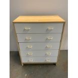 Modern Five Drawer Chest of Drawers