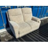 Two Seater Fabric Upholstered Sofa