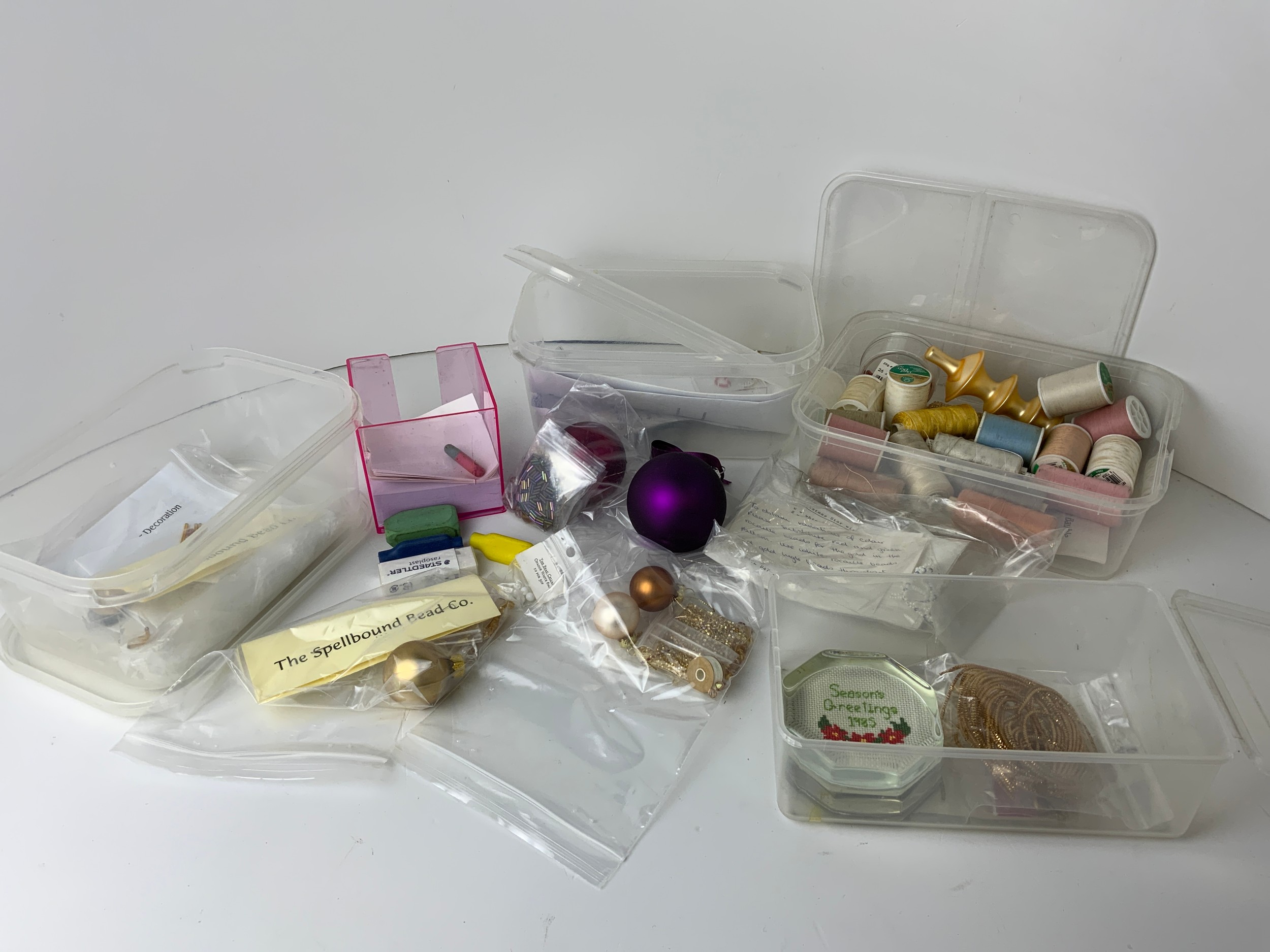 Storage Rack and Contents - Sewing Accessories - Image 3 of 3