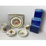 1981 Commemorative Items - Wedgwood Peter Rabbit Dish etc