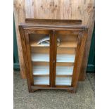 Oak Glazed Display Cabinet - 76cm x 107cm