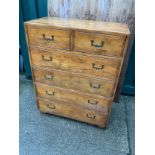 Chest of Two over Four Drawers with Recessed Handles - 96cm x 124cm
