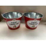 2x Pimm's Cider Cup Ice Buckets