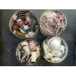 Hat Boxes and Contents - Braiding, Edging, Buttons and Craft Items etc