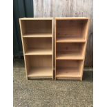 2x Modern Shelving Units