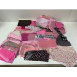 Large Quantity of Fabric Pieces - Mainly Small Sizes for Quilting etc