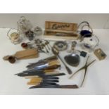 Boxed Carving Set, Vintage Cutlery and Cruet Set etc