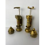 Pair of G.W.R. Brass Sconces (Without Glass)