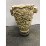 Resin Vase - Oriental Scenes