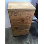 Pine Toy Tower