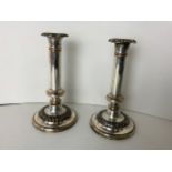 Pair of Silver Plated Candlesticks