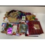 Christmas Gift Bags, Cards, Tealights,Tinsel and Wrapping Accessories etc